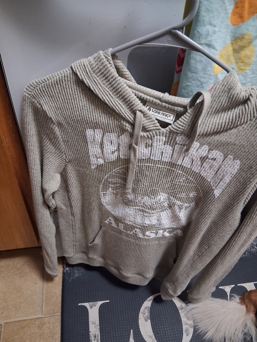 Women's Hooded Pullover Sweater - Beige